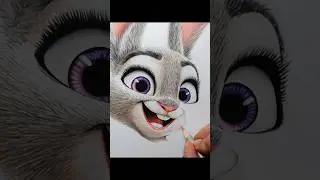 Judy Hopps Drawing Time-Lapse | Artology #zootopia2  #zootropolis2 #colouredpencilart