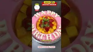 Cetakan puding Happy Birthday bisa jadi pengganti kue, hasilnya lucu dan nikmat. #cetakan #shorts
