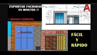 Como hacer fachadas con sketchup | FACHADAS CON SKETCHUP FACIL Y RAPIDO