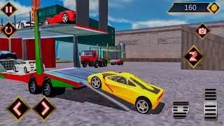 sport Car Parking in City - Trailer Truck Car Transport 3D | Android Gameplay