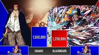 SHANKS vs BLACKBEARD Power Levels - One Piece Power Levels