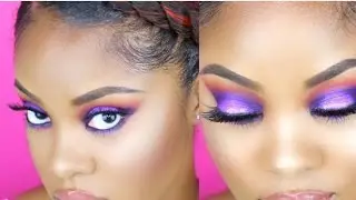 Spring Makeup Tutorial - Purple Rain (Purple Halo Eye) | Samirah Gilli