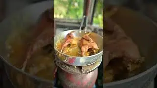 Aaj Life Mai first Time Banaya Bater Curry 😋 || Cooking with Indian Truck Driver || #shorts