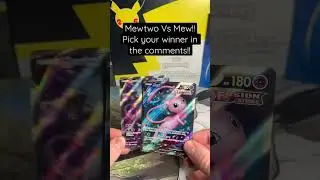Mewtwo Vs Mew! #smallyoutuber #pokemon #pokemoncards #pok&eacute;mon #tcg #shorts #youtubeshorts #cards