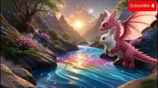 Magical Cave & Rainbow River Story | Rabbit & Dragon Adventure