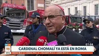 Cardenal Chomalí ya está en Roma para próximo cónclave