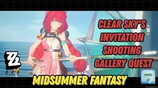 ZENLESS ZONE ZERO: Midsummer Fantasy- Clear Sky's Invitation Shooting Gallery Quest (Game Movie)