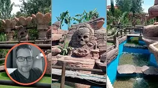 Lost Island Mini Golf Mallorca - Waterfalls testing  - Construction Update By David Theming Works