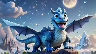 Five Flying Dragons Chase the Moon | Fantasy Counting Song for Kids | Nursery Rhymes and Baby Songs
