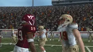 NCAA FOOTBALL 2006 PS2 AMEPLAY: FSU VS VT