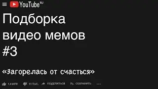 Подборка видео мемов #3