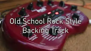 Old school rock style backing track