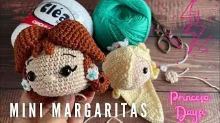 Mini MARGARITAS aretes a crochet PRINCESA DAYSI - Colección Mario Bros AMIGURUMI