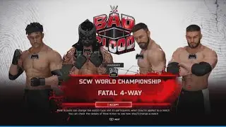 SCW BAD BLOOD!!! WWE 2K25 UNIVERSE MODE SERIES 
