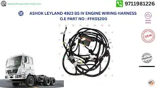 LEYLAND 4923 BS4 ENGINE WIRING  #FFK01200 #4923 #enginewiring #nutbolt_INJECTORS