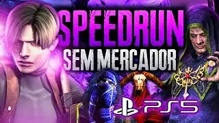 RESIDENT EVIL 4 - SPEEDRUN SEM MERCADOR NO PLAYSTATION 5 (PRO)