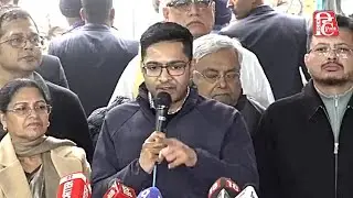 ADDRESSING THE MEDIA OUTSIDE THE OFFICE OF THE ELECTION COMMISSION OF INDIA, NEW DELHI.