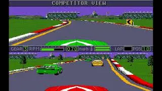 Mario Andretti Racing (Mega Drive, PAL)|Stock Car. Silver Springs. Time: 6:34.28. Lap: 1:01.72 #sega