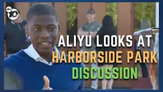 Anchor Wale Aliyu talks Harborside Park's future with Chula Vista mayor, community members