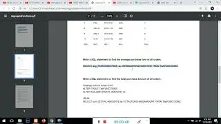 AGGREGATE FUNCTION (Sum ,Max ,Min ,Count,Avg)SQL Statement  Database Assignment
