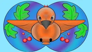 How to draw a bird | Simple art | Time lapse | Infinite painter android app