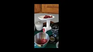 Grinding Deer Meat with a Kitchen Aid Mixer Attachment | Ground Venison