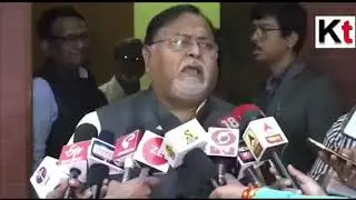 Partha Chatterjee interacting  with media  after meeting with VCs and principals
