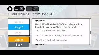 SCR Guard  theory quiz answer#stepfordcountyrailway