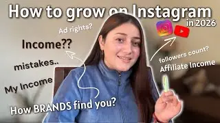 How to GROW, EARN & get paid on Instagram🤷🏼&zwj;♀️ | My FIRST collab, affiliate income, story, mistakes