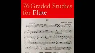 76 Graded Studies for Flute [Book 1] : No.49 by Georg Philipp Telemann