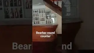 #bearbar round counter#wooden #interior #designer #plywood #carpenter #powerstarabhaykumar