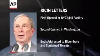 Ricin Letters Sent to Mayor Bloomberg