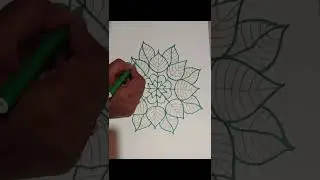 Easy Mandala Sketch Tiles for Beginners#art #hdrangoli #sketch