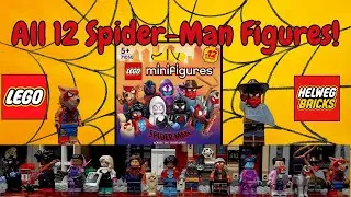 LEGO: Minifig Series &ndash; All 12 Spider-Man Minifigures | Stop Motion CMF Showcase