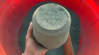 Dry crumbling full off dust lovers green sand and cement 