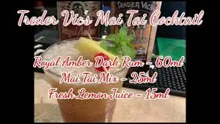 How to make a Tredervics Mai Tai Cocktail @Sam Vlog #Mai Tai Cocktail #barlife #cocktail #drink