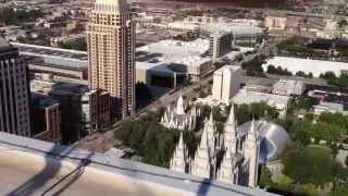 On the roof of the LDS Church Office Building