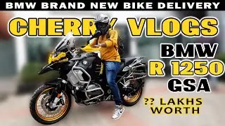 BMW R1250 GSA DELIVERY  | CHERRY VLOGS  #cherryvlogs  #BMWR1250GSA #BMW #100CC_MOTOVLOGGER  #TAMIL