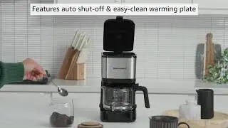 Elite Gourmet EHC9420 Automatic Brew  Drip Coffee Maker with Pause N Serve Reusable Filter