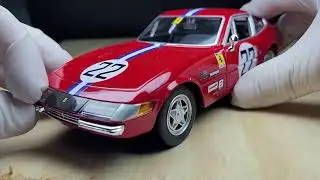 UNBOXING FERRARI GTB 365 V12 ! 700 CV EM METAL DIESCAT FUNDIDO #carros  #toys #cole&ccedil;&atilde;o
