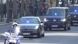 Police Motorcycle Escort Citro&euml;n C6