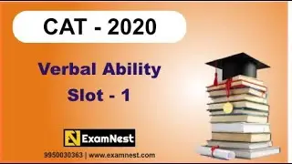 CAT - 2020 | VA | Slot - 1 | Original Questions | Solutions | Online Coaching | Verbal Ability