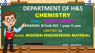 Modern Engineering Materials | Band Theory | Chemistry | ECE | Online Education | DBSIT