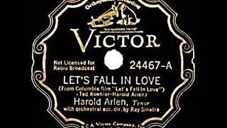 1933 Harold Arlen - Let&rsquo;s Fall In Love