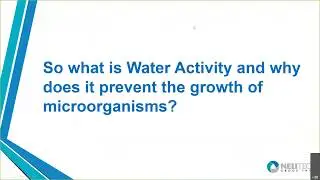 Water Activity Measurement and Microbial Growth Webinar