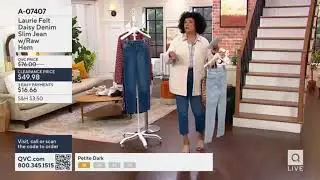 Laurie Felt Daisy Denim Slim Jean with Raw Hem earlier today