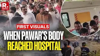 Maharashtra Deputy CM's Body Rushed To Hospital After Plane Crash | First Visuals | Viral
