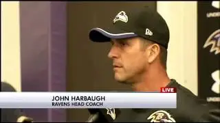 Ravens coach John Harbaugh addresses Rice suspension