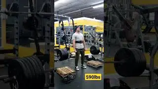 Road to 700lbs ~ 590lbs low block deadlift #gym