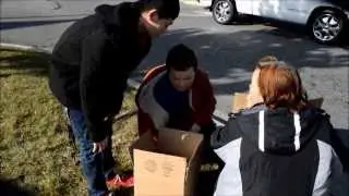 Twin Helps The Homeless Smile